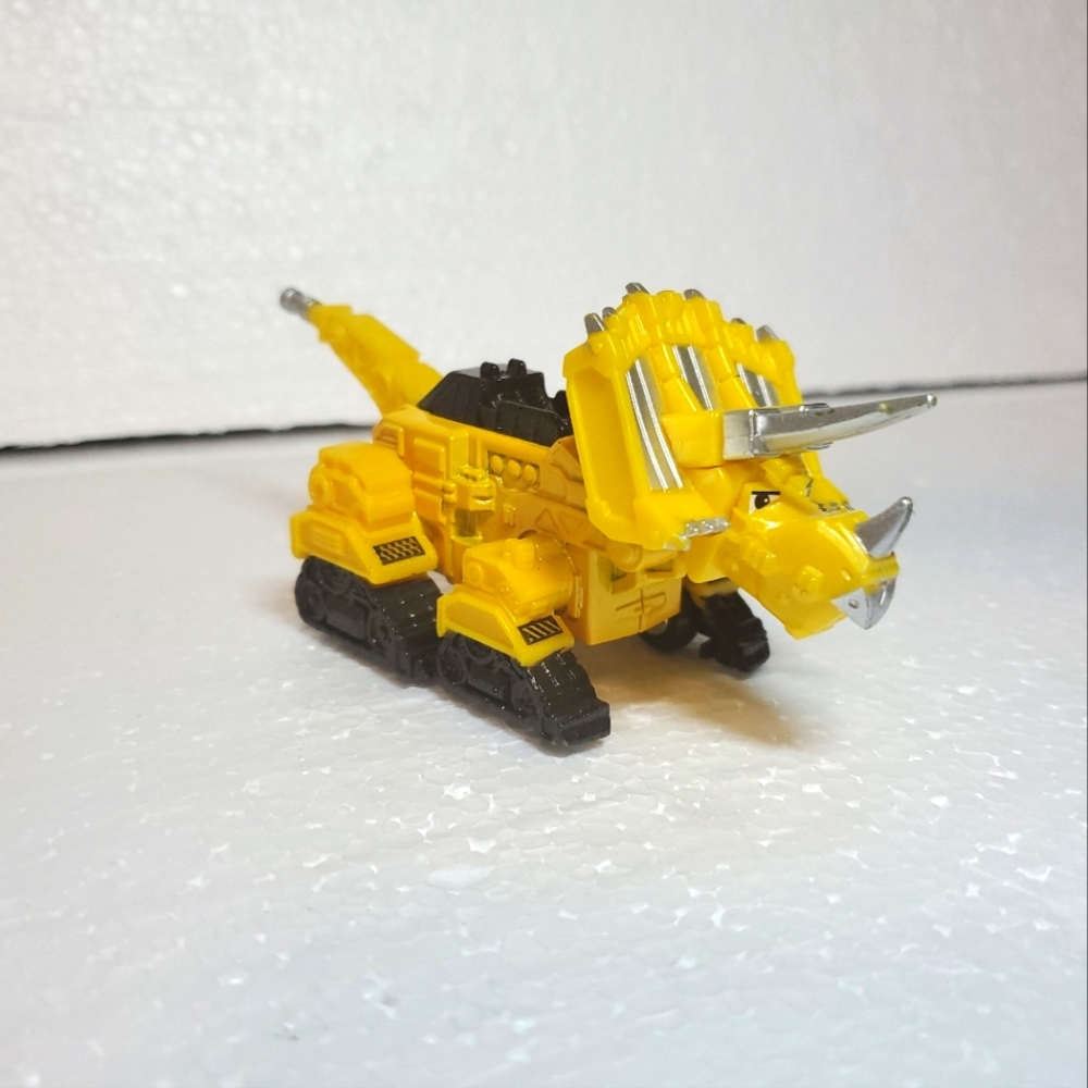 2015 Mattel Dreamworks DINOTRUX Bulldozer 3.5” Figure Dinosaur Diecast used